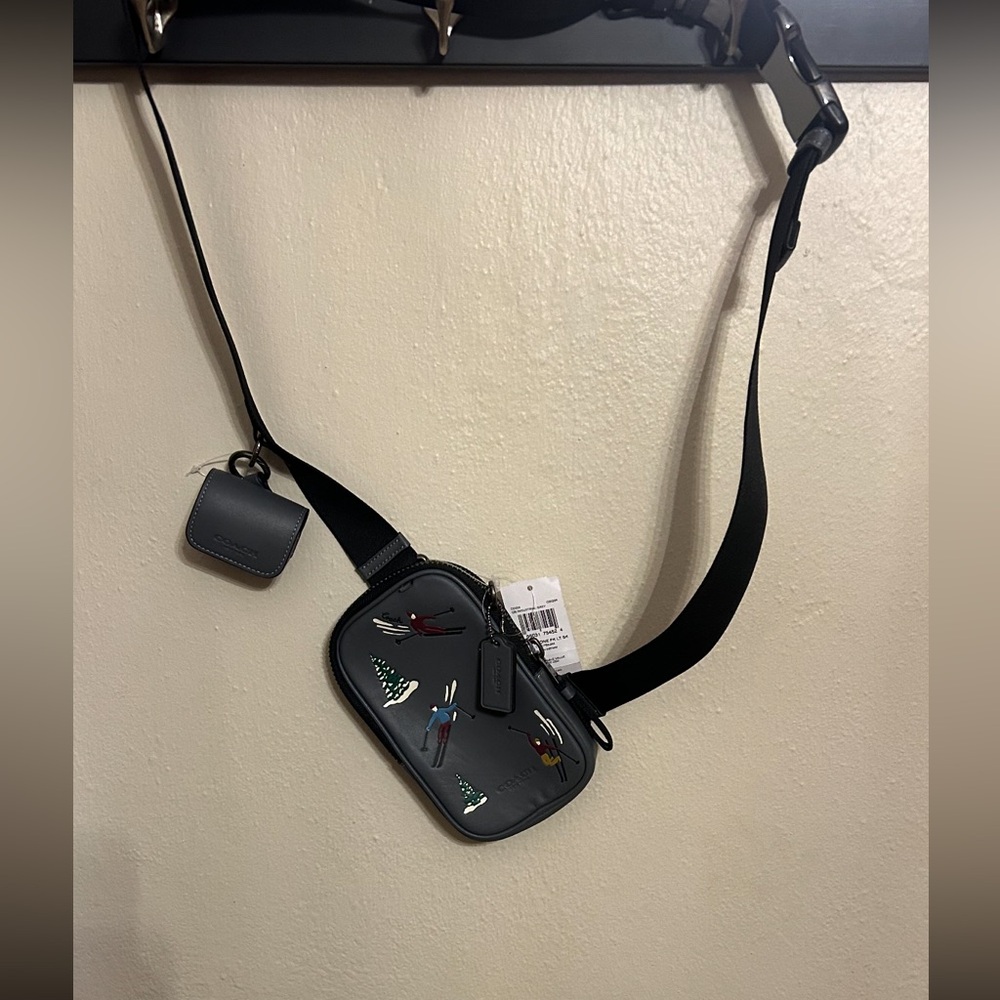 Coach - Black/gray Crossbody Bag